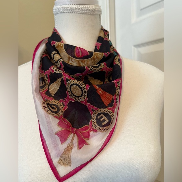 Celine Printed Bandana Scarf - Picture 1 of 5